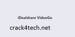 IDealshare VideoGo Crack 7.1.1.7235